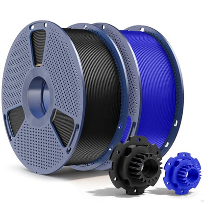 SUNLU PETG Filament 1.75mm,2kg,Black+Klein Blue - color: 2kg Black+klein Blue, size: 2kg