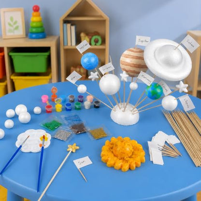37PCS Solar System Model Kit with Multiple Sizes Foam Balls Solar System