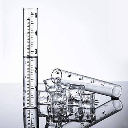Frienda 4 Pcs 5 Inch Rain Gauge Glass Tube Replacement with SCA