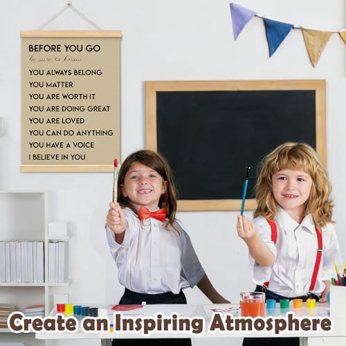 Inspirational Wall Art Decor, CClassroom Wall Decor - color: before you go
