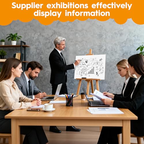 2 Pack Display Boards for Presentations, 25.8" X 16.9" Cardboard Poster Board with Smooth Finish & Fibrous texture Interior, Foldable for School Projects, Science Fairs, Event Displays, and Business