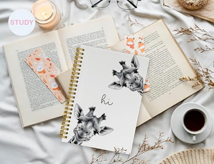 Giraffe Notebook, Giraffe Gifts for Women Girls Kids - color: Giraffe, style: White