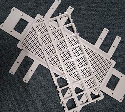 3 Packs Plastic Test Tube Rack, 24 Holes Lab Test Tube Rack Holder for 25mm Test Tubes, White, Detachable (24 Holes) - color: 24 Holes