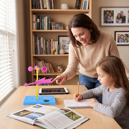 TOYANDONA 6 Sets Wind Vane Educational Toys for Kids Brain Toy Powder Anemometer Classroom Tools Weather Vane Developmental Toys Instruments Squiz Toys Manual Material Package Plastic Child