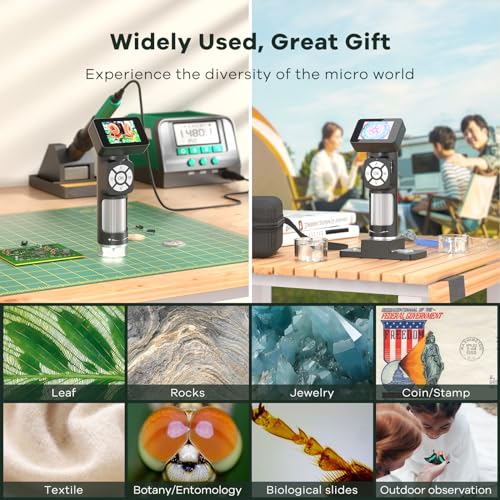 JL112 Handheld Portable Digital Microscope with 2" Screen