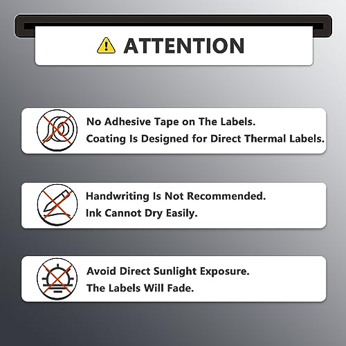 BETCKEY 2.25" x 1.25" (57 mm x 32 mm) Thermal Labels,6 Roll/Removable Film