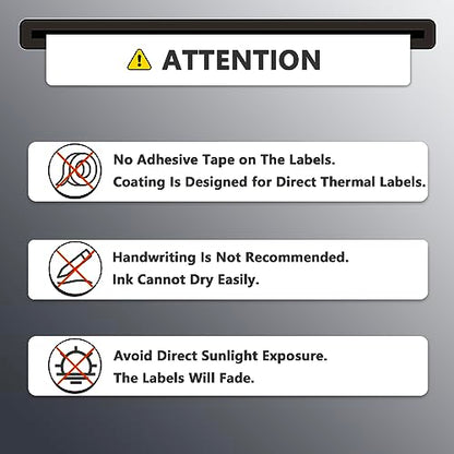 BETCKEY 2.25" x 1.25" (57 mm x 32 mm) Thermal Labels,6 Roll/Removable Film