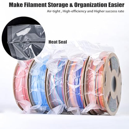 3D Filament Vacuum Sealer for Filament Storage Bags, Auto Completely Sealed, No air Leakage, 3D Printer Filament Storage Bags 30Pcs Vacuum Sealed Kit with 30 Desiccants - style: 30 Bags & Vacuum Sealer