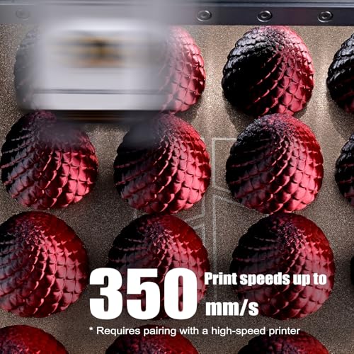 OVV3D PLA Filament 1.75mm, 3D Printer Filament Silk PLA Dual Color PLA Filament, Black Red, Color Change Every Inch 3D Printer Filament +/-0.02mm, 1kg/2.2lb - color: Dual-color Black Red