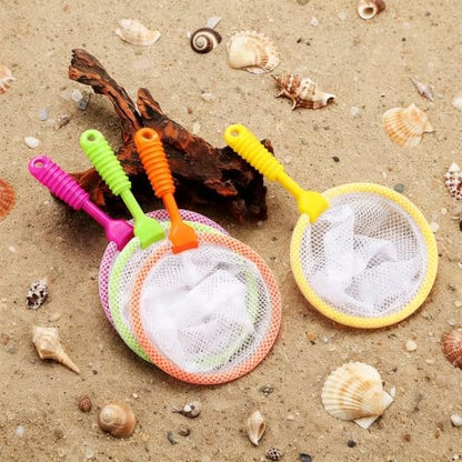 Sliner 50 Pcs Butterfly Fishing Nets Outdoor Tools for Insect Collecting Nature Exploration Observation Outing Specimen Supplies with Anti Slip Grip(Colorful)