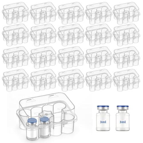 20-Pack 3mL Vial Storage Case, 10-Slot Insulin & GLP-1 Organizer - size: 3ml 10-slot 20pcs