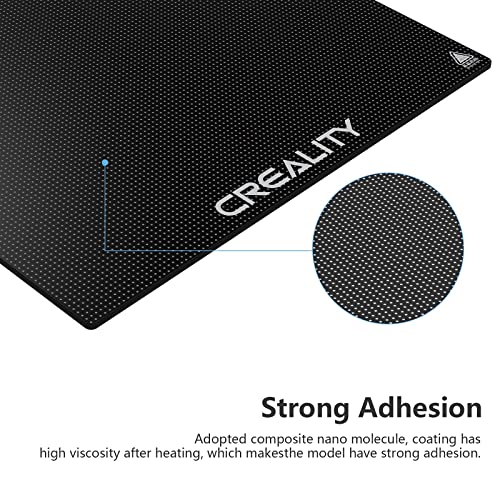Creality Official Ender 3 Glass Bed 3D Printer Platform, 235x235MM Tempered Glass Plate Build Surface for Ender 3 PRO/Ender 5 PRO/Ender 3 S1/Ender 3 Neo/Ender 3 V2 Neo, Good Adhesion Remove Easily - color: Carborundum Glass Black, size: Ender 3/3 V2