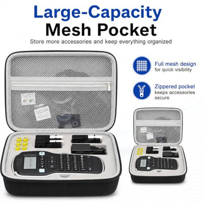 PAIYULE Label Maker Case for DYMO LabelManager 160/280, Gray - color: gray