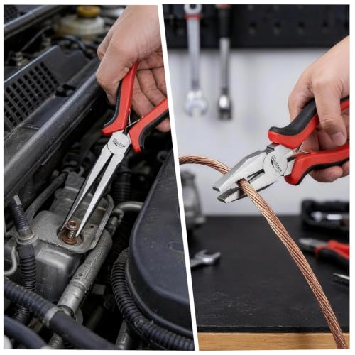 8-Piece Mini Jewelry Pliers Set, Needle Nose, Round Nose & Cutters