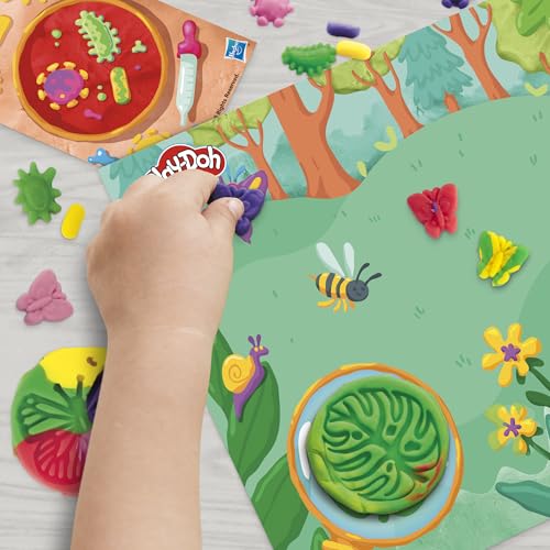 Play-Doh Light & Look Microscope for Kids, Electronic Preschool Toys for Girls & Boys, 9 Accessories & 5 Colors, Back to School Gifts, Ages 3+