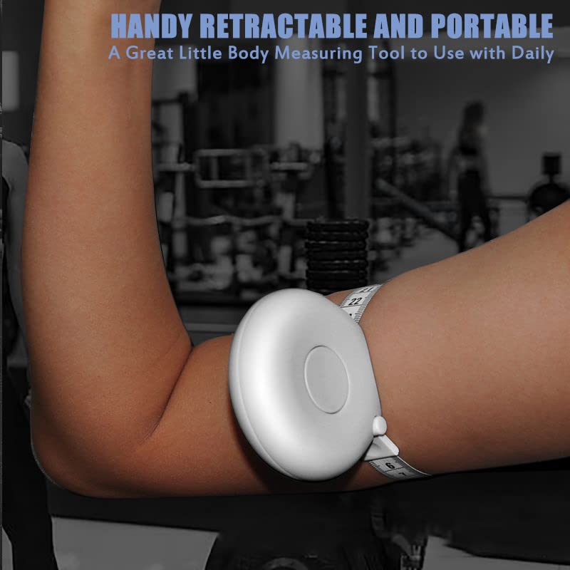 Tape Measure Body Measuring Tape 80inch/205cm Lock Pin Retract Tape Measure for Tailor Fitness Clothes Sewing Handcrafts Weight Loss Body Measurement - color: White Black White 80 inch 3 pack