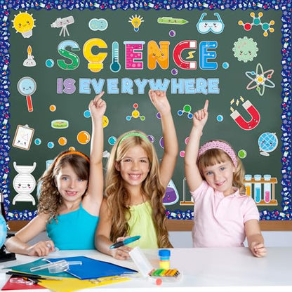 Ceiba Tree 94Pcs Science Bulletin Board Decorations Science Fun Cutouts