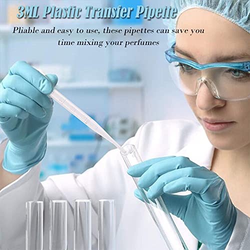 AKOAK 100 Pcs 2ML Plastic Transfer Pipette, Disposable Essential Oil Pipette, Scale Calibrated Dropper for Lip Gloss, Essential Oils, Science Experiments, DIY Art, Makeup Tools