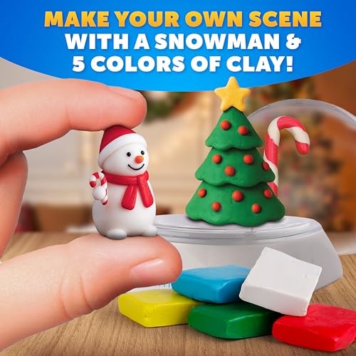 Blue Marble Light-Up Snow Globe Christmas Craft Activity Kit for Kids
