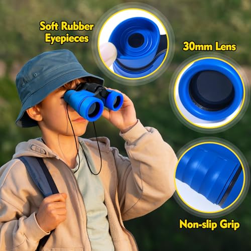 Binoculars for Kids, Kids Binoculars for 3-12 Boys Girls, Outdoor Toys - color: Dark Blue