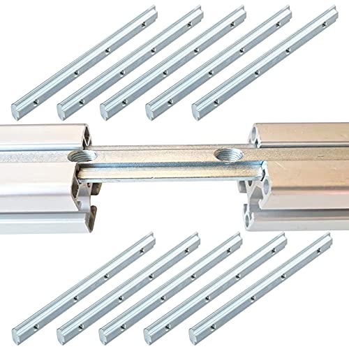 10Pcs 1010 Aluminum Extrusion Hardware Accessories Straight Bracket - style: 10 sets straight bracket with m5