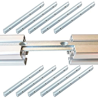 10Pcs 1010 Aluminum Extrusion Hardware Accessories Straight Bracket - style: 10 sets straight bracket with m5
