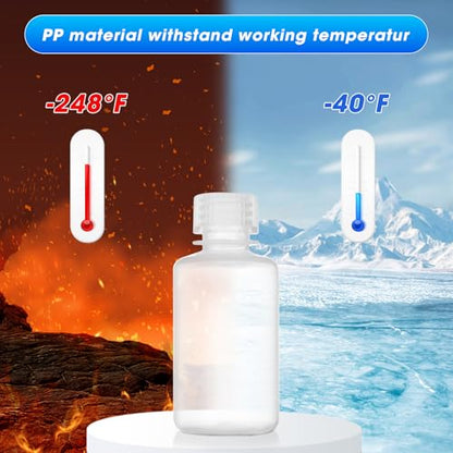 0.5oz/15ml Plastic Sample Bottles with caps, Wide Mouth (5Pcs) - style: 15ML-5pcs
