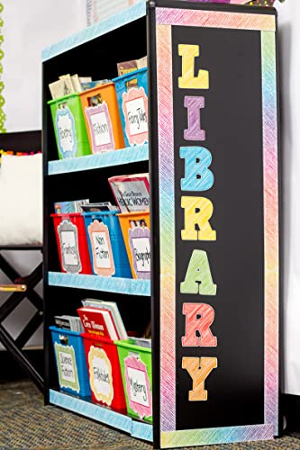 Teacher Created Resources Colorful Scribble Magnetic (77290) - size: Each strip measures about 24" x 1-1/2"