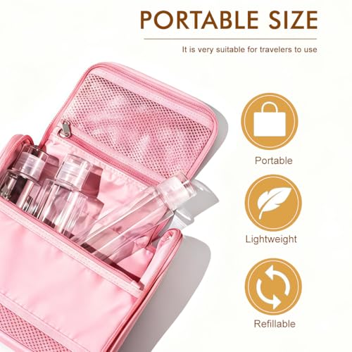 5 oz Clear Plastic Empty Bottles Travel Bottle Container with Flip Cap Sample Tube Jars for Cosmetic Bath Shower Gel Lotion Liquid Shampoo - Set of 4