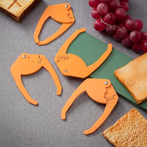 4 Pcs Plastic Pocket Caliper 7" Range Caliper Measure Tool, Orange - color: Orange