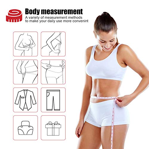Tape Measure Body Measuring Tape, Retractable 60 Inch Soft Mini Measuring Tape, Small Sewing Fabric Tape Measurer for Cloth Waist Medical Nursing Craft(8 Pack) - color: 8 Colors