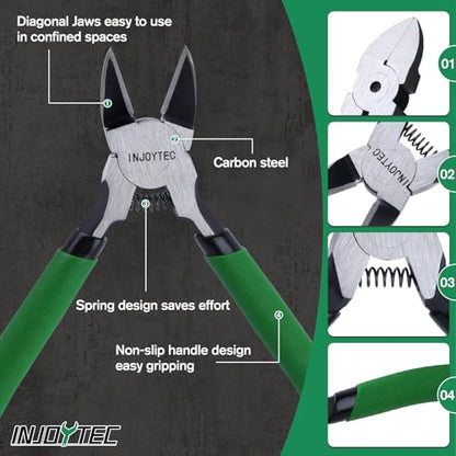 Precision Side Cutter 6 Inch Wire Cutting Diagonal Wire Cutters - size: 6“