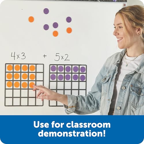 Learning Resources Giant Magnetic Array Set - Math Teacher and Classroom Supplies, Homeschool Math Tools