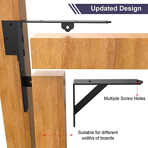2Pack Anti Sag Gate Kit Heavy Duty No Sag Kit Gate Corner Brace Bracket for Wooden Gate Fence with a Self-Locking Gate Latch - style: No Sag Kit B - 2Set