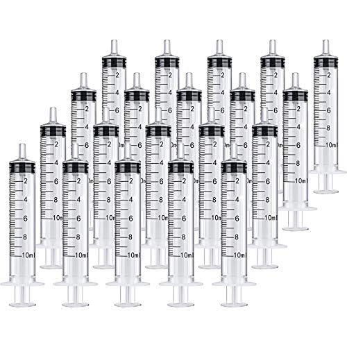 Frienda 20 Packs Syringes Without Needles, 10 ml - size: 10 ml