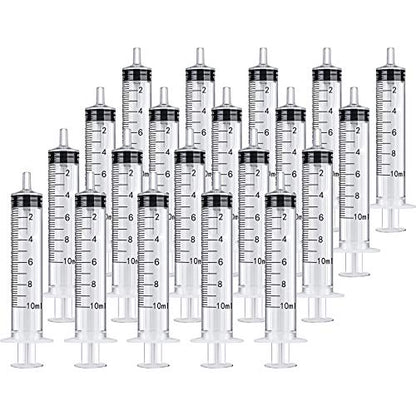 Frienda 20 Packs Syringes Without Needles, 10 ml - size: 10 ml