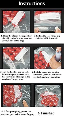 3D Printer Filament Storage Bags (10-Pack) Vacuum Compression Sealed Dry Bag with Hand Pump, Desiccants, 6-dots Humidity Indicator Cards