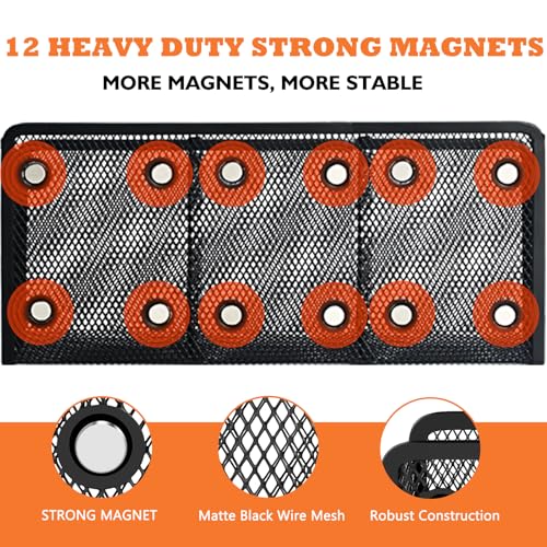 Magnetic Pencil Holder Whiteboard Pen Holder Locker Accessories (3-Slot*1)
