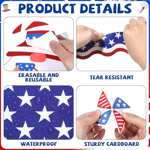USA 250th Anniversary Bulletin Board Set 1776-2026 Patriotic Classroom Decorations 250th Anniversary Patriotic Paper Cutouts for 4th of July Independence Day Home Chalkboard Door Wall Decor - style: USA 250th