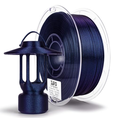 ZIRO Chameleon Series Filament, Super Sparkle PLA, Abyss Blue Luster - color: Abyss Blue Luster