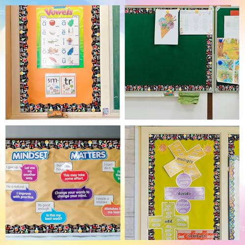 Science Bulletin Board Borders Scalloped Bulletin Border Decorations Roll Classroom Decals Back to School