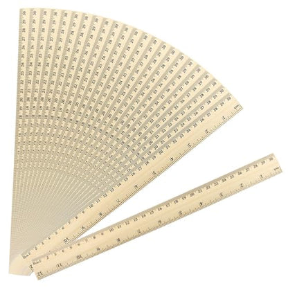 Wooden Rulers 12 Inch/30cm, 24 Pcs - color: 24Pcs
