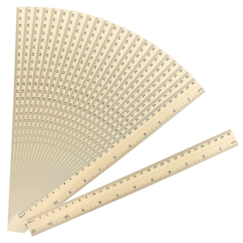 Wooden Rulers 12 Inch/30cm, 24 Pcs - color: 24Pcs