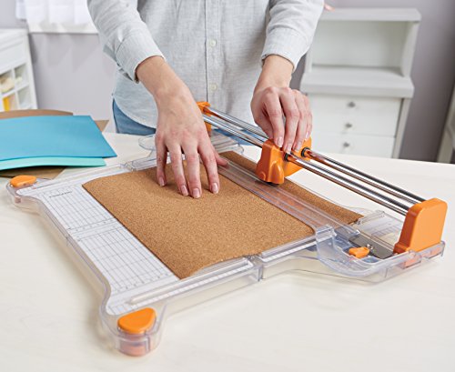 Fiskars ProCision Folding Rotary Bypass Paper Cutter, 12" Cut Length