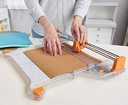 Fiskars ProCision Folding Rotary Bypass Paper Cutter, 12" Cut Length