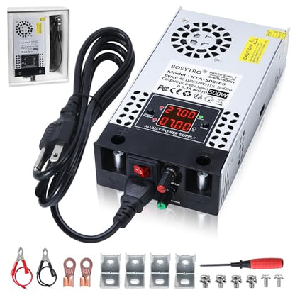 Upgraded AC to DC Converter 5V 12V 24V 30V 48 60v DC Power Supply Adjustable 0-60V 0-8.3A 500W Switching Power Supply for Led Strip, Motor Pump, CCTV, 3D Printer, Lab Computer