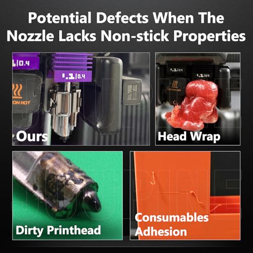 3PK 0.2/0.4/0.6mm MPVD Hotend for Bambu Lab X2D /P2S /H2D /H2C /H2S Print Head Anti-Stick Nozzle for A1mini A1 Hotend X2D P2S Nozzle Upgrade Hardened Steel HV2800 Extreder Kit for Bambu lab X2D - color: 0.2+0.4+0.6mm Hotend Kit
