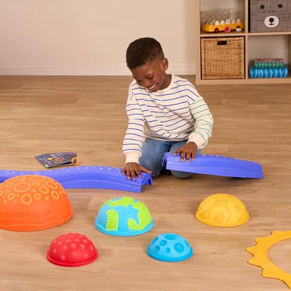 Balance Beam for Kids - Interlocking Balancing Beams - sensory pods - Active Play for Toddlers, Kids - 3 Years +