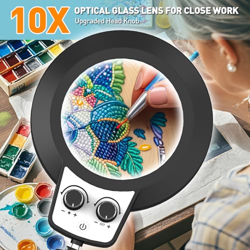Helping Hands Soldering Station, 10X Magnifying Glass with Light