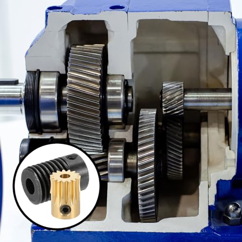 uxcell Worm Gear Set 15T 0.5 Module 15:1 Reduction Rate, Right Rotation Drive Gear Box Wheel Reduce Transmission Part (Brass Gear-3mm Bore, #45 Steel Rod 5mm Bore) - size: Gear-3mm, Rod-5mm Bore, style: 0.5M-15T
